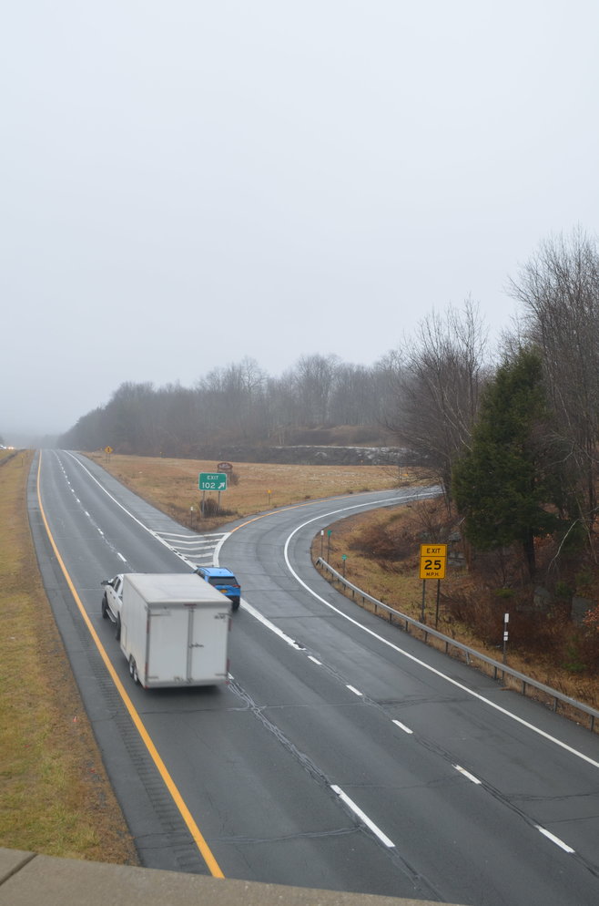 The current Route 17 South exit to Garnet Hospital.